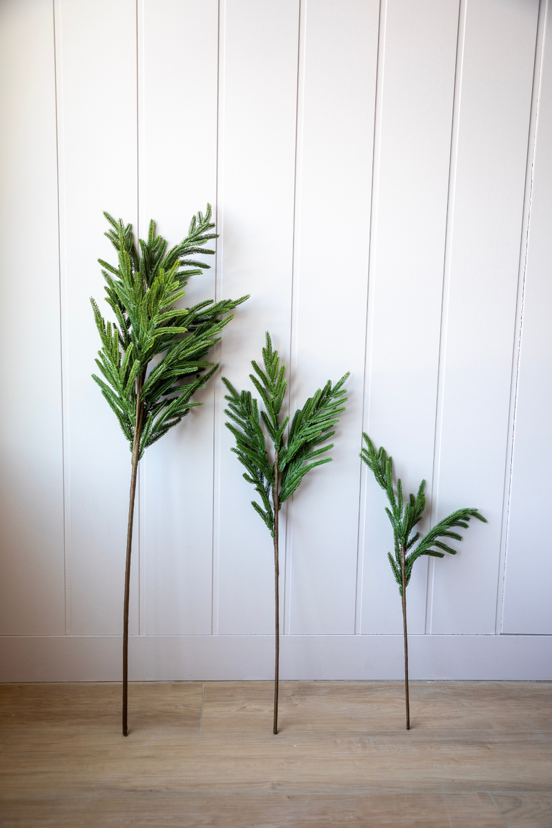 Norfolk Pine Real Touch Green Faux Stem Large - Luxe B Pampas Grass  Canada , dried flowers and pampas grass Canadian Company. Bulk and wholesale dried flowers and pampas grass fluffy. Large White Pampas Grass Toronto