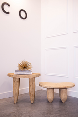 Senufo Stool Bench Natural Elm Small - Luxe B Pampas Grass  Canada , dried flowers and pampas grass Canadian Company. Bulk and wholesale dried flowers and pampas grass fluffy. Large White Pampas Grass Toronto