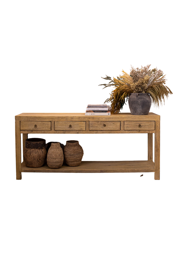 Capitola Elm Wood Console Table - Luxe B Pampas Grass  Canada , dried flowers and pampas grass Canadian Company. Bulk and wholesale dried flowers and pampas grass fluffy. Large White Pampas Grass Toronto