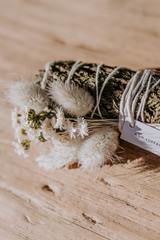 Seasonal Cedar Smudge Bundle - Luxe B Pampas Grass  Canada , dried flowers and pampas grass Canadian Company. Bulk and wholesale dried flowers and pampas grass fluffy. Large White Pampas Grass Toronto