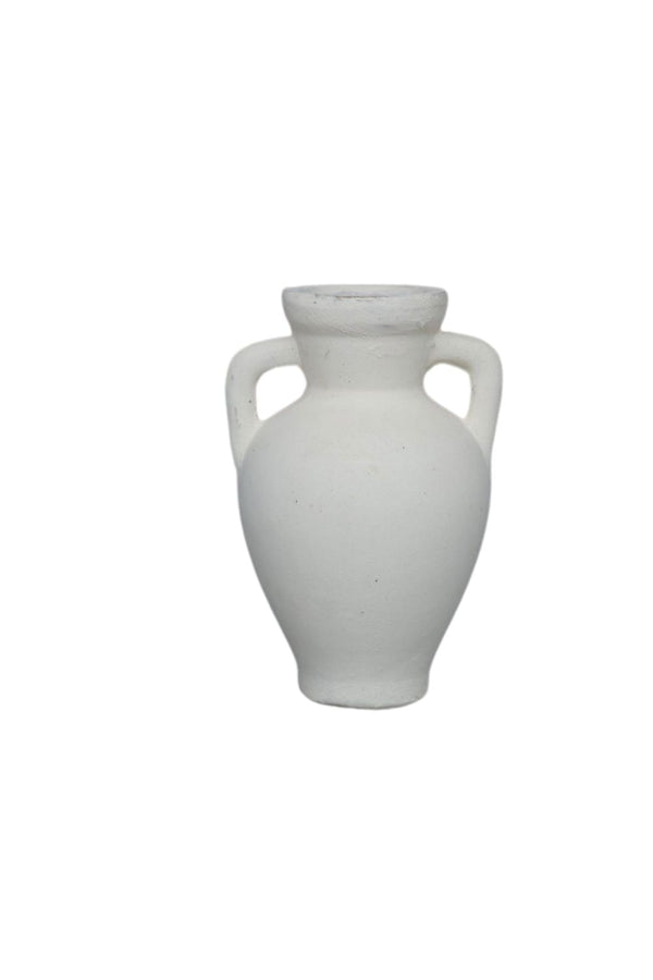 Lesbos White Urn Handle Vase - Luxe B Pampas Grass  Canada , dried flowers and pampas grass Canadian Company. Bulk and wholesale dried flowers and pampas grass fluffy. Large White Pampas Grass Toronto